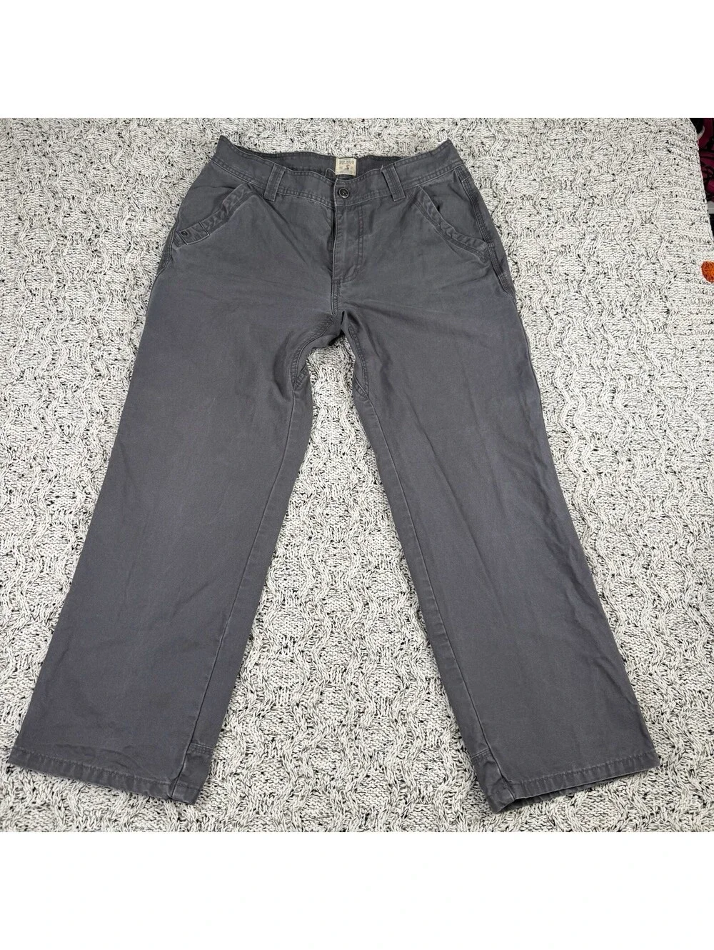 Red Head Brand Co Men's Utility Work Pants Cotton Size 35x30 Gray Regular Fit